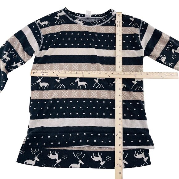 Reindeer Striped Sweater Sew In Love S Womens Polyester Spandex - Picture 4 of 5